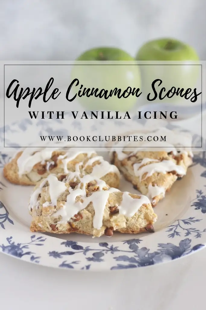 Apple Cinnamon Scones with Vanilla Icing