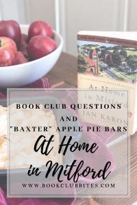 At Home in Mitford Book Club Questions and Recipe