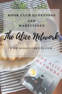 The Alice Network Book Club Questions and Recipe