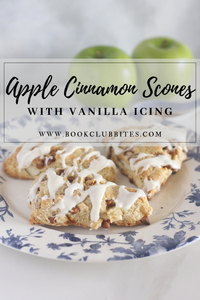 Apple Cinnamon Scones with Vanilla Icing