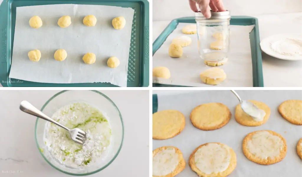 Steps for Corn Lime Cookies