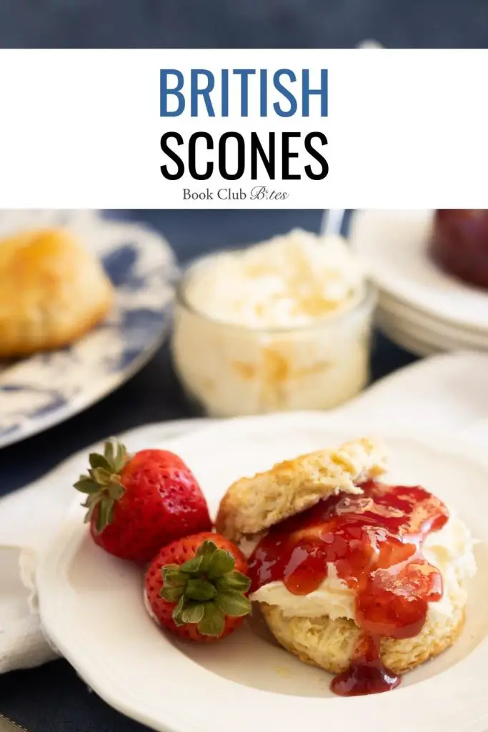 British Scones with cream and jam