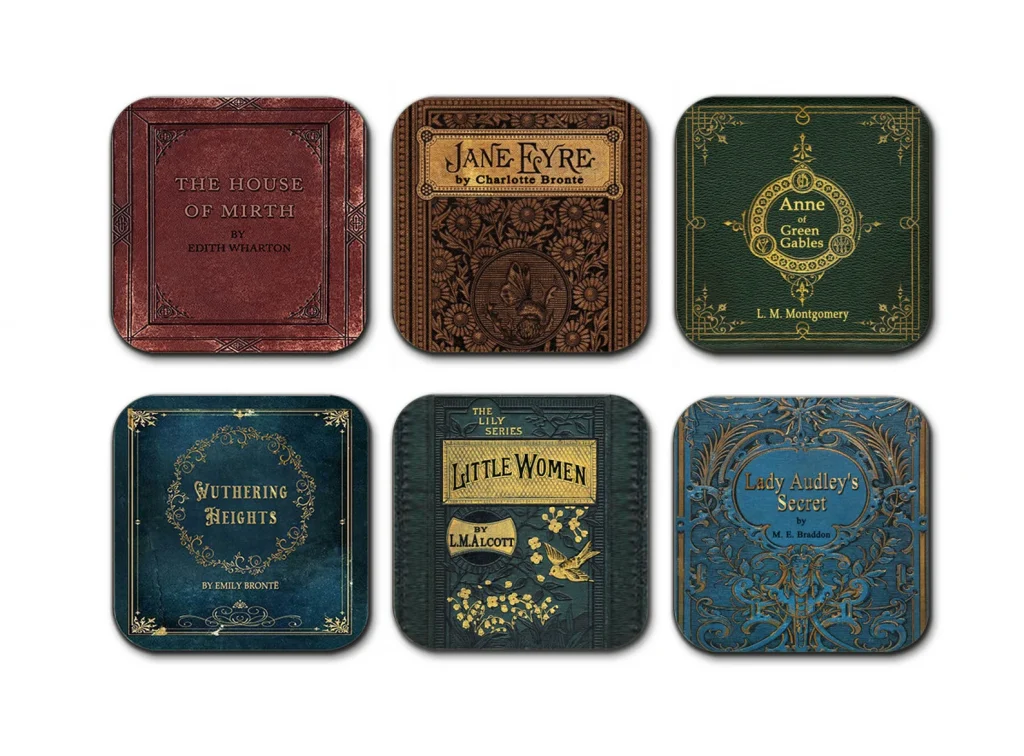 book lovers coasters