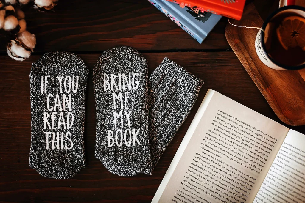 book lovers socks